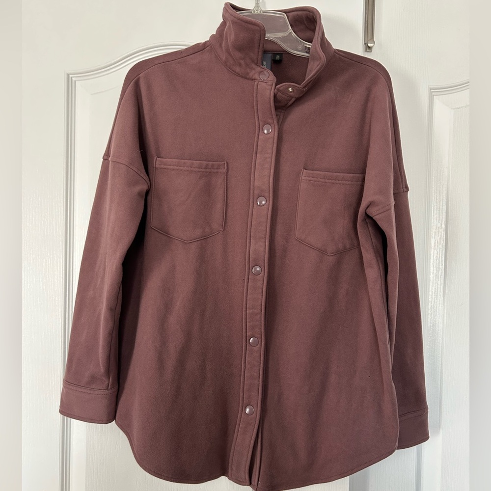 Mondetta women’s button down fleece top
